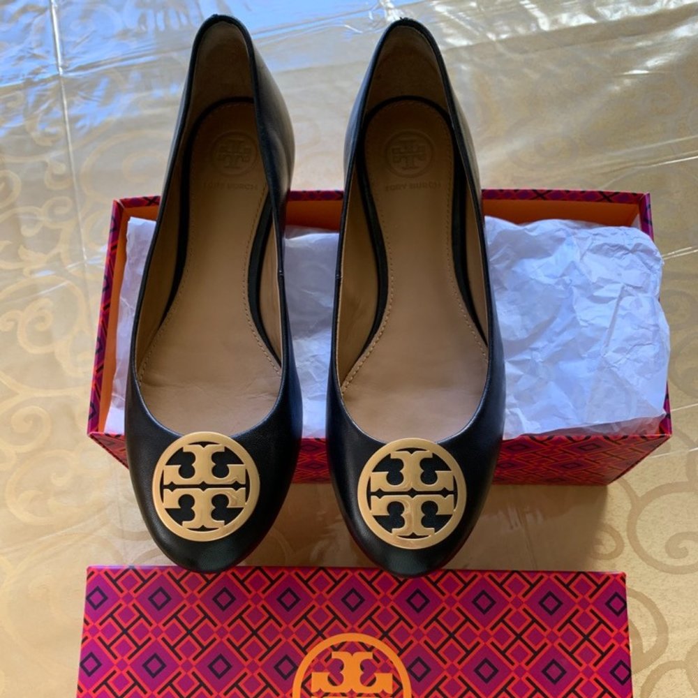 Tory Burch Benton Ballet Flats - Size 6.5 Excellent Condition!